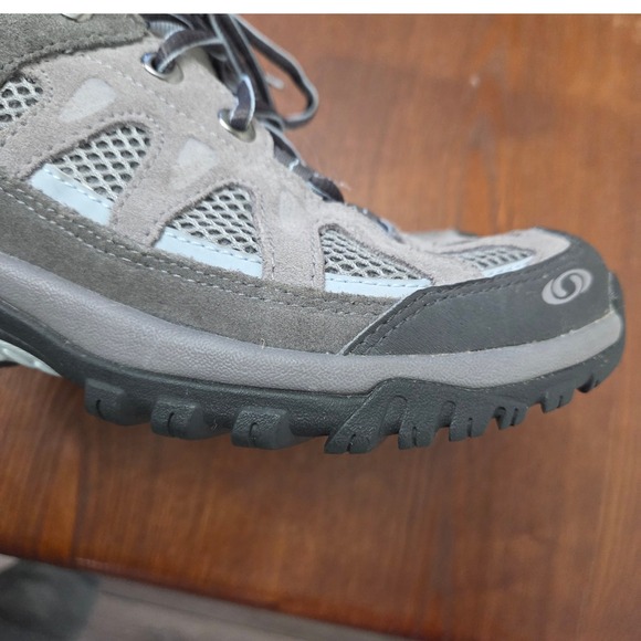 SALOMON Womens Exit Aero Hiking Shoe Womens Sz 7 Gray Contragrip Boot Outdoor - Picture 9 of 14
